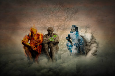 Elemental Golems by Dalia Gonzalez
