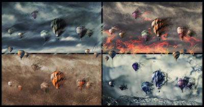 Floating Amongst The Elements by Penny De Jong